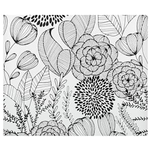 Papier peint Peler & Coller jardin noir et blanc