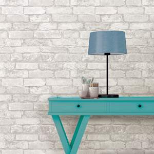 Papier peint Peler & Coller briques blanches