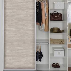 Peel & Stick Wallpaper Striped Cream Weave
