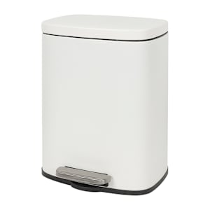 NEKTRA Step Trash Bin White 12 L