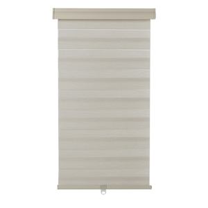 VERTUO Alternating Strip Roller Blind 24 in. x 84 in. Beige