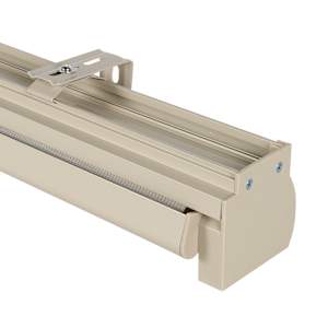 VERTUO Alternating Strip Roller Blind 33 in. x 84 in. Beige