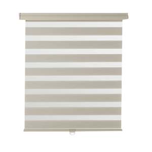 Toile à rouleau à bandes alternées 44 po x 84 po beige VERTUO