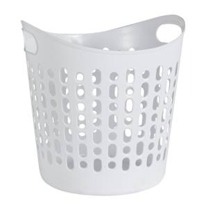 Plastic Laundry Basket White 32 L