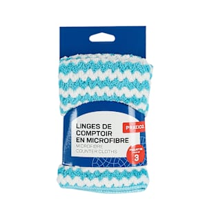 Microfibre Counter Cloths Pkg/3