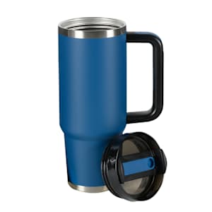 Tasse isotherme avec paille sans BPA bleu 887 ml