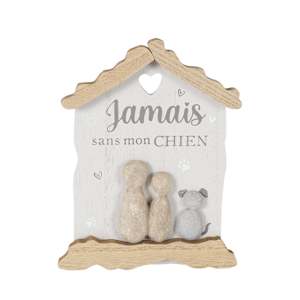 VERTUO Jamais sans mon chien Wall Decoration
