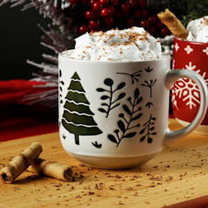 Tasse en céramique sapin 400 ml