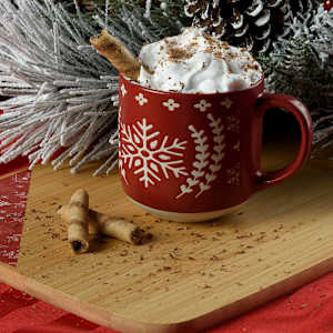 Ceramic Fir Snowflake Mug 400 ml