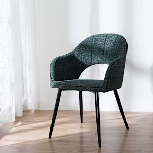Chaise de salle à manger Elena verte VERTUO