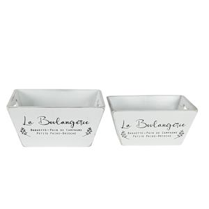 Ensemble de 2 boîtes décoratives en bois VERTUO