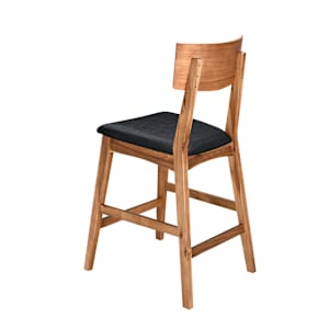 Tabouret Acacia noir ASTELLA