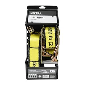 NEKTRA Heavy Duty Ratchet Strap 2 in. x 15 ft.