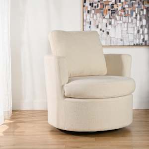 Fauteuil pivotant Cosmo beige VERTUO