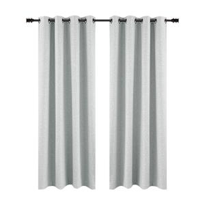 VERTUO Blackout Grommet Curtains Pale Grey 54 in. x 84 in. Pkg/2