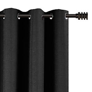 VERTUO Blackout Grommet Curtains Black 54 in. x 84 in. Pkg/2