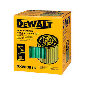 DEWALT HEPA Filter Cartridge 6-16 Gallon