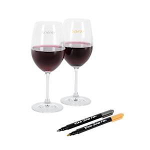 Ensemble de 2 marqueurs pour verre à vin