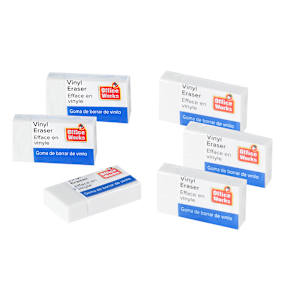 Vinyl Erasers Pkg/6