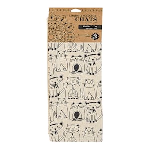 Ensemble de 3 linges à vaisselle chats 19 5/8 po x 27 1/2 po