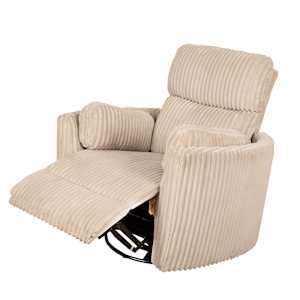 Fauteuil berçant et pivotant Huggy beige ASTELLA