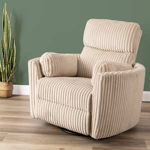 Fauteuil berçant et pivotant Huggy beige ASTELLA
