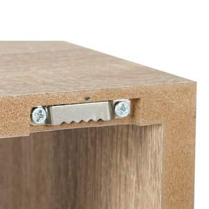 ASTELLA Set of 3 Wall Shelves Oak Finish