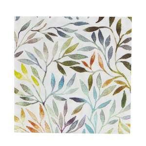 Serviettes de table feuilles Pqt/20