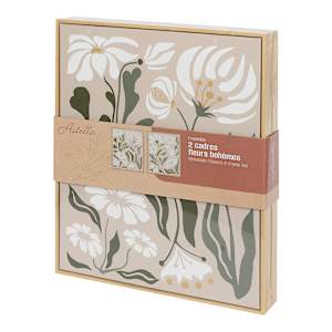 ASTELLA Bohemian Flowers 2-Frame Set 15 3/4 in. x 19 5/8 in.