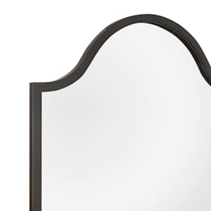 Overdale Mirror with Black Wood  Fibre Frame 24 in. x 62 in.