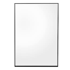 rectangular Mirror with Black Aluminum Frame 25 in. x 37 1/2 in.