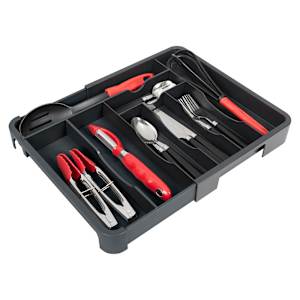Casier de rangement extensible en plastique pour ustensiles PRATICO