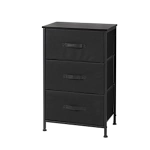 3-Drawer Storage Unit Black