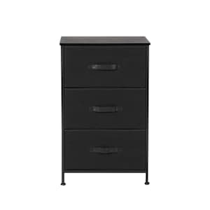 3-Drawer Storage Unit Black