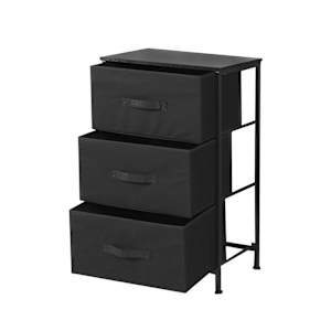 3-Drawer Storage Unit Black