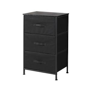 3-Drawer Storage Unit Black