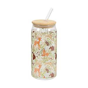 VERTUO Magic Forest Glass and Straw 590 ml