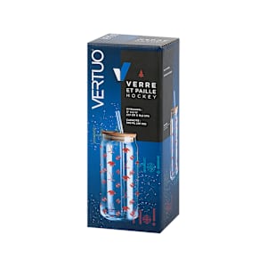 VERTUO Hockey Glass and Straw 590 ml