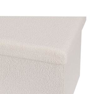 ASTELLA Cream Teddy Foldable Storage Ottoman 29 7/8 in.