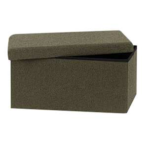 ASTELLA Green Teddy Foldable Storage Ottoman 29 7/8 in.