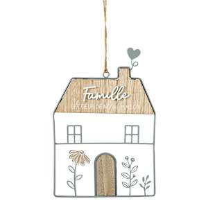 Cadre en métal et bois Maison