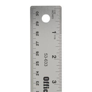 Règle en acier inoxydable 12 po