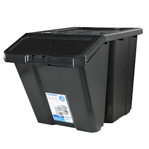 Black Stackable Bin 60 L