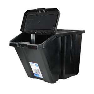 Black Stackable Bin 60 L