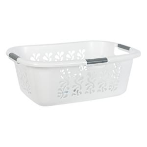 Panier à linge en plastique blanc 44 L