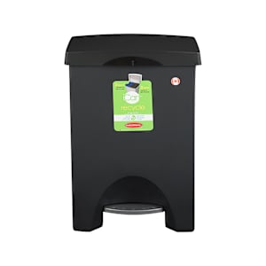 Poubelle double à pédale noire 2 x 25 L MISTRAL