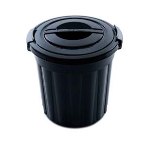 Poubelle tout usage noire 24 L MISTRAL