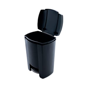 Poubelle à pédale noire 30 L