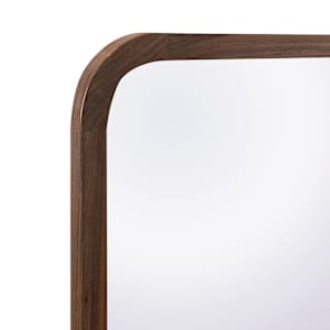 Miroir Perfection rectangulaire avec cadre effet noyer 17 po x 53 po