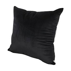 Coussin à rayures grises et noires 17 3/4 po x 17 3/4 po ASTELLA